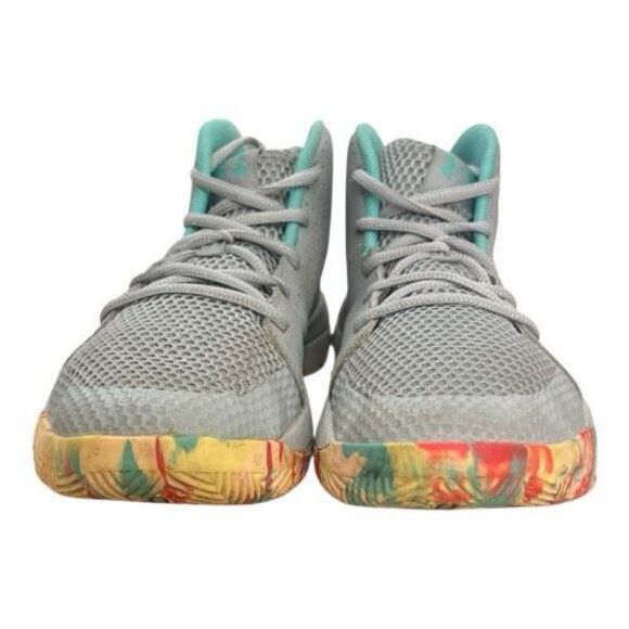 Under Armor Gs Jet 2019 (3022121-102 Grey Multicolored Bottom Sneakers 6.5Youth - Picture 3 of 11